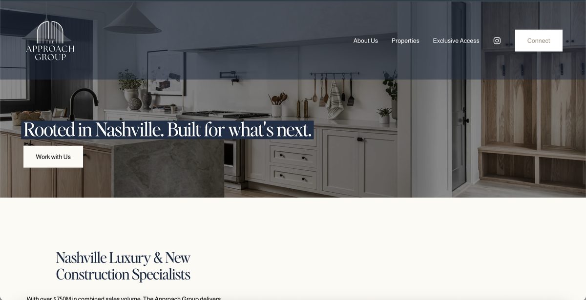 The Approach Group website homepage